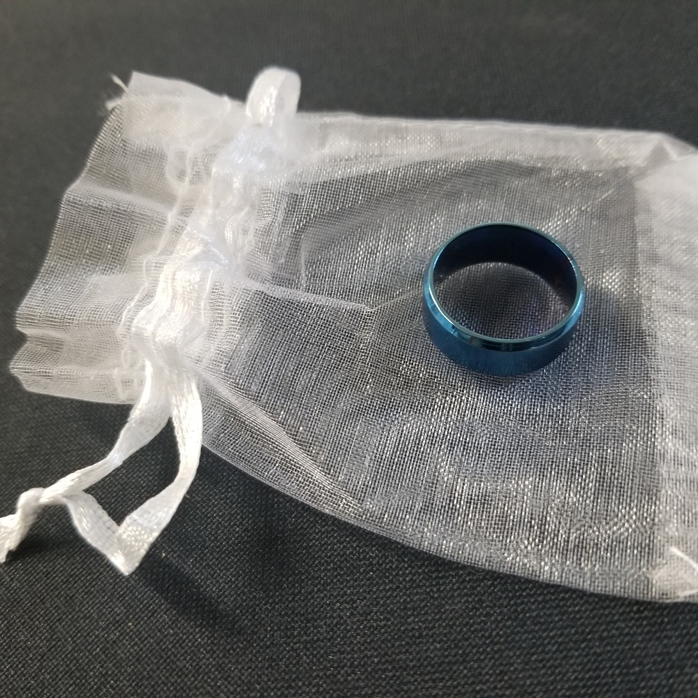 8mm Fashion Stainless Steel Band Ring